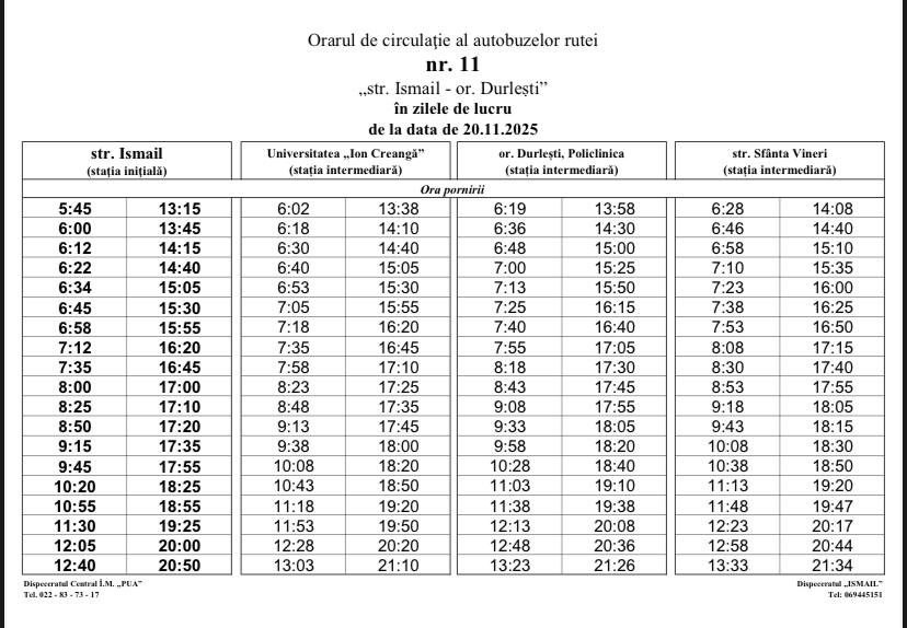 2-3 Вниманию пассажиров: расписание автобуса № 11 меняется