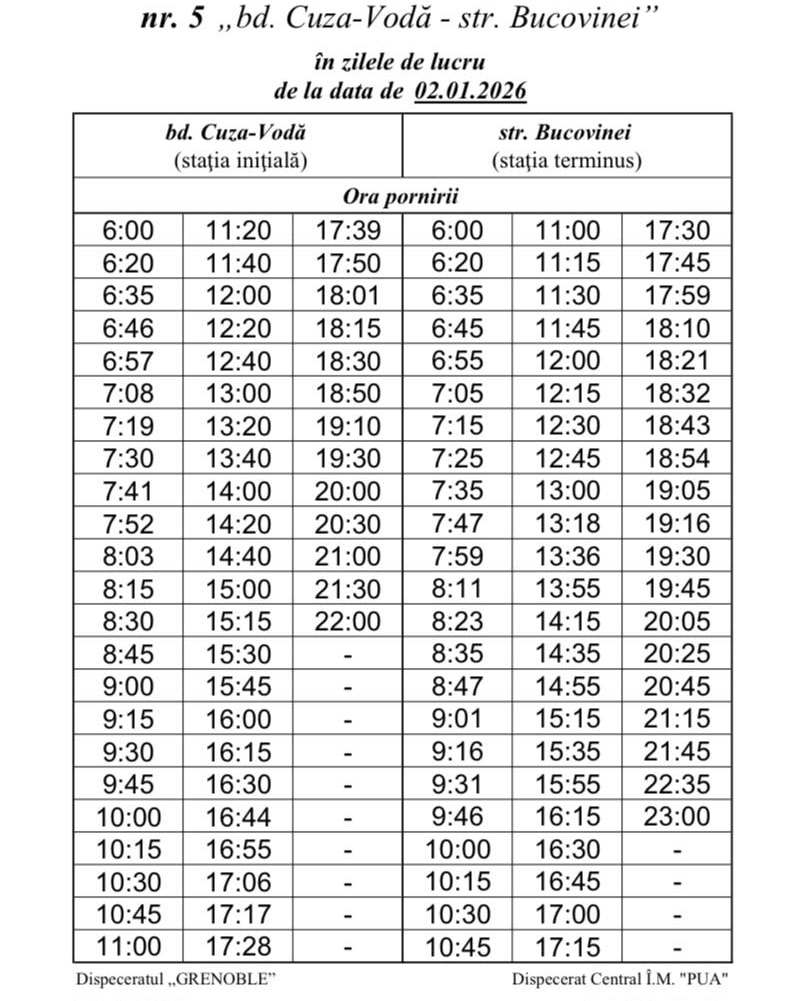 3 Расписание двух автобусных маршрутов изменено